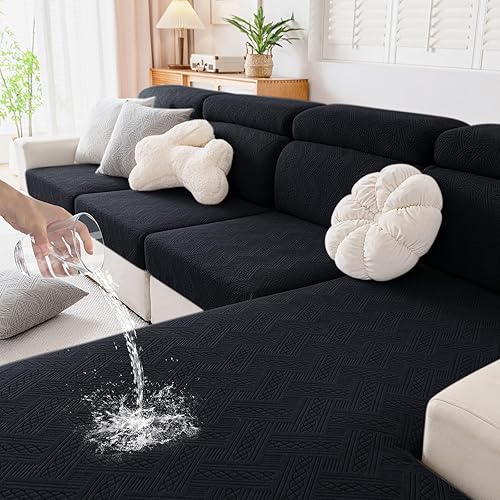 hyha Fundas de cojín impermeables para sofá, fundas impermeables para sofá modular para sofá de mascotas, fundas elásticas para sofá y mascotas,