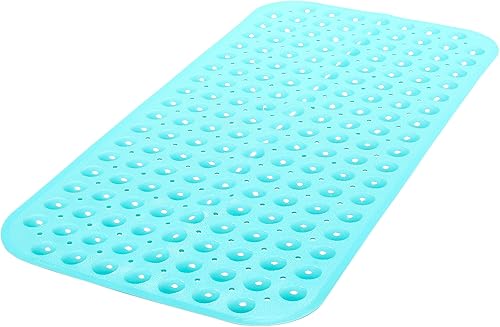 Miniatura 32 de Tapete grande antideslizante para bañera y ducha de 31 x 16 pulgadas (solo bañeras suaves/sin textura), seguro, limpio, lavable a máquina, agarre y
