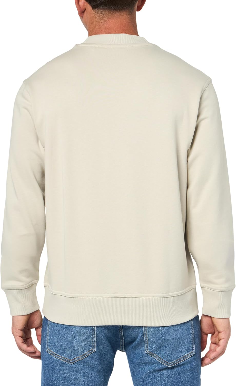 BOSS Center Logo French Terry Crew Neck Sweatshirt - Image 2