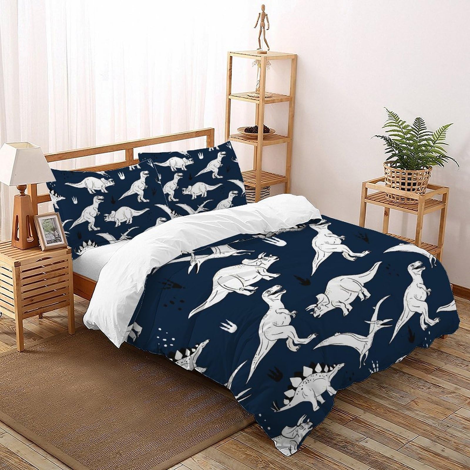 Housse de couette garçon 3D pour lit King 220x240cm ambiance chambre ado