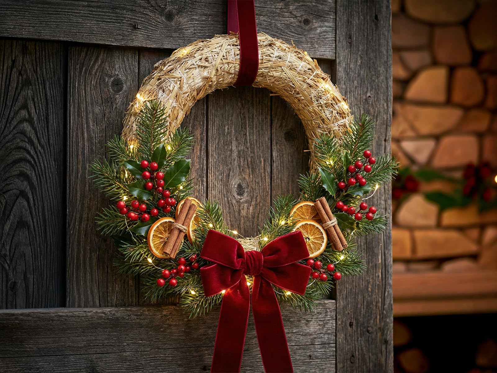 Strohkranz Ø 30 cm - 10 Stück – Natürliche Strohform für Kränze, Türdekorationen & Floristik – Handgefertigter Stroh-Rohling für Weihnachten, Ostern & saisonale Bastelideen