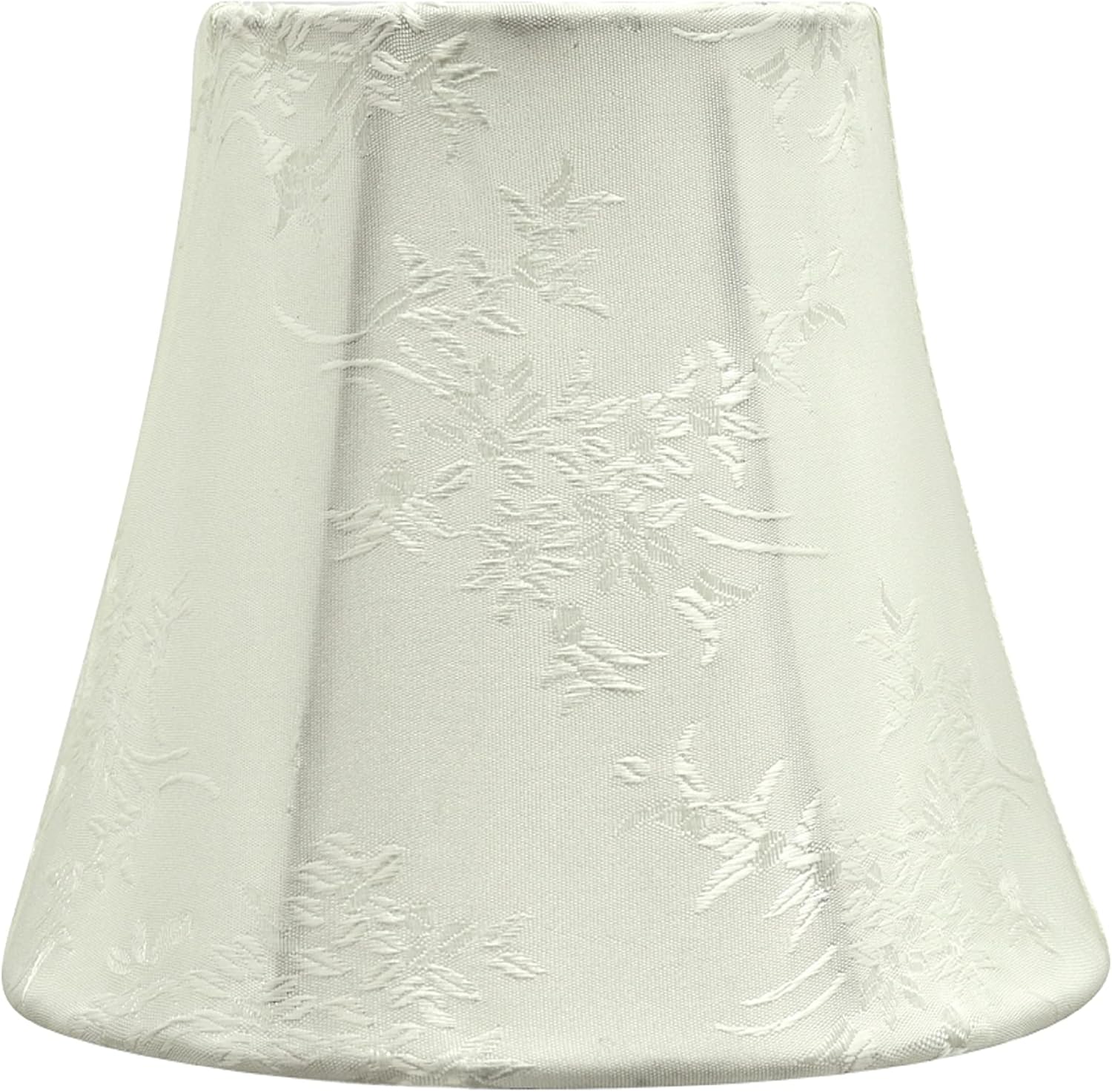 Aspen Creative 30272-2A, Bell Clip-On Chandelier Lamp Shade, Ivory, 3" Top x 5" Bottom x 4" Slant Height, Set of 2