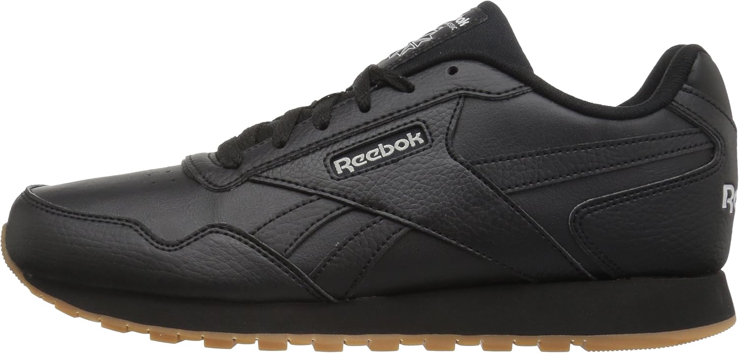 Reebok Women's Classic Harman Run Sneaker 5.5 Black/Steel/Gum