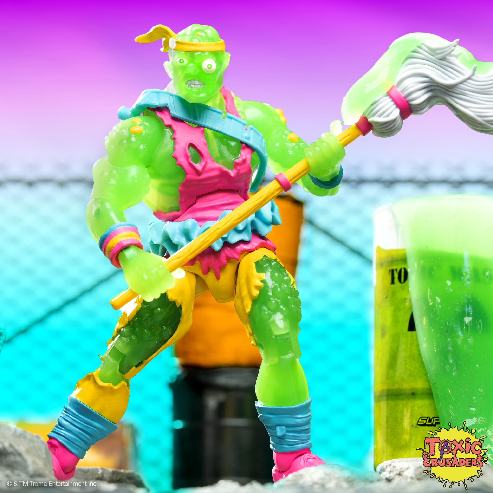 Amazon.com: Super7 ULTIMATES! Toxic Crusaders Toxie (Slime Glow