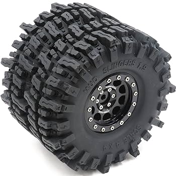 フルアルミ1.9ビードロックホイール タイプA 4本 1.9inch アルミ製ビードロックホイール(Black) 4本Set Crawler