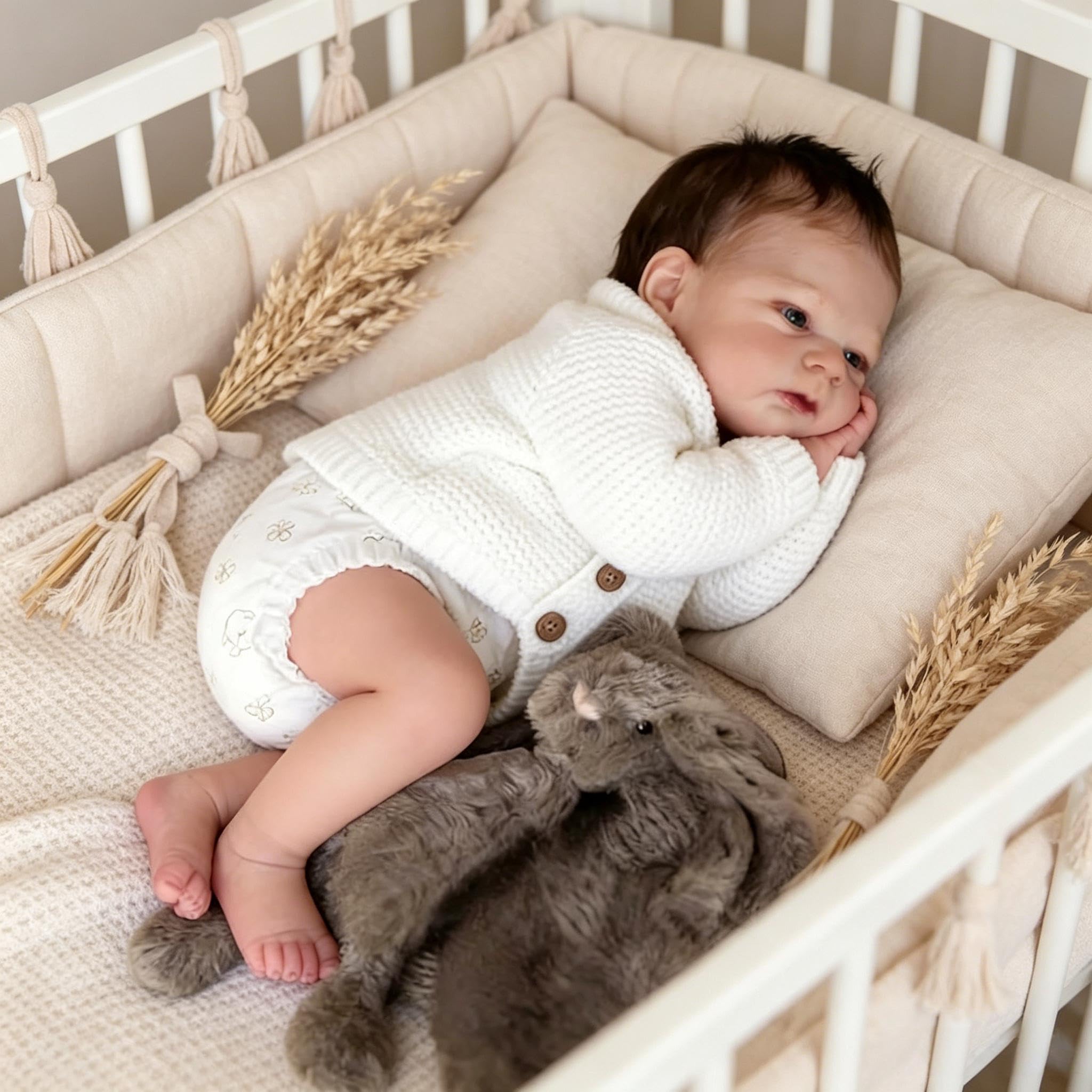 RXDOLL Realistyczne lalki Reborn Baby Dolls silikonowe na całe ciało, winylowe, chłopiec, anatomicznie poprawne lalki, które wyglądają jak prawdziwe życie niemowlęta realistyczna lalka noworodka