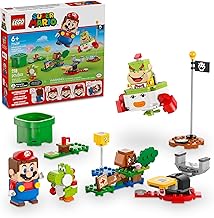LEGO Super Mario Aventuras con Mario Interactivo, Vehículo Carro de Payaso de Bowser Jr., Juguetes Yoshi, Set de Mario, Regalo de Nintendo para Niños, Niñas y Jugadores de 6 años en adelante, 71439