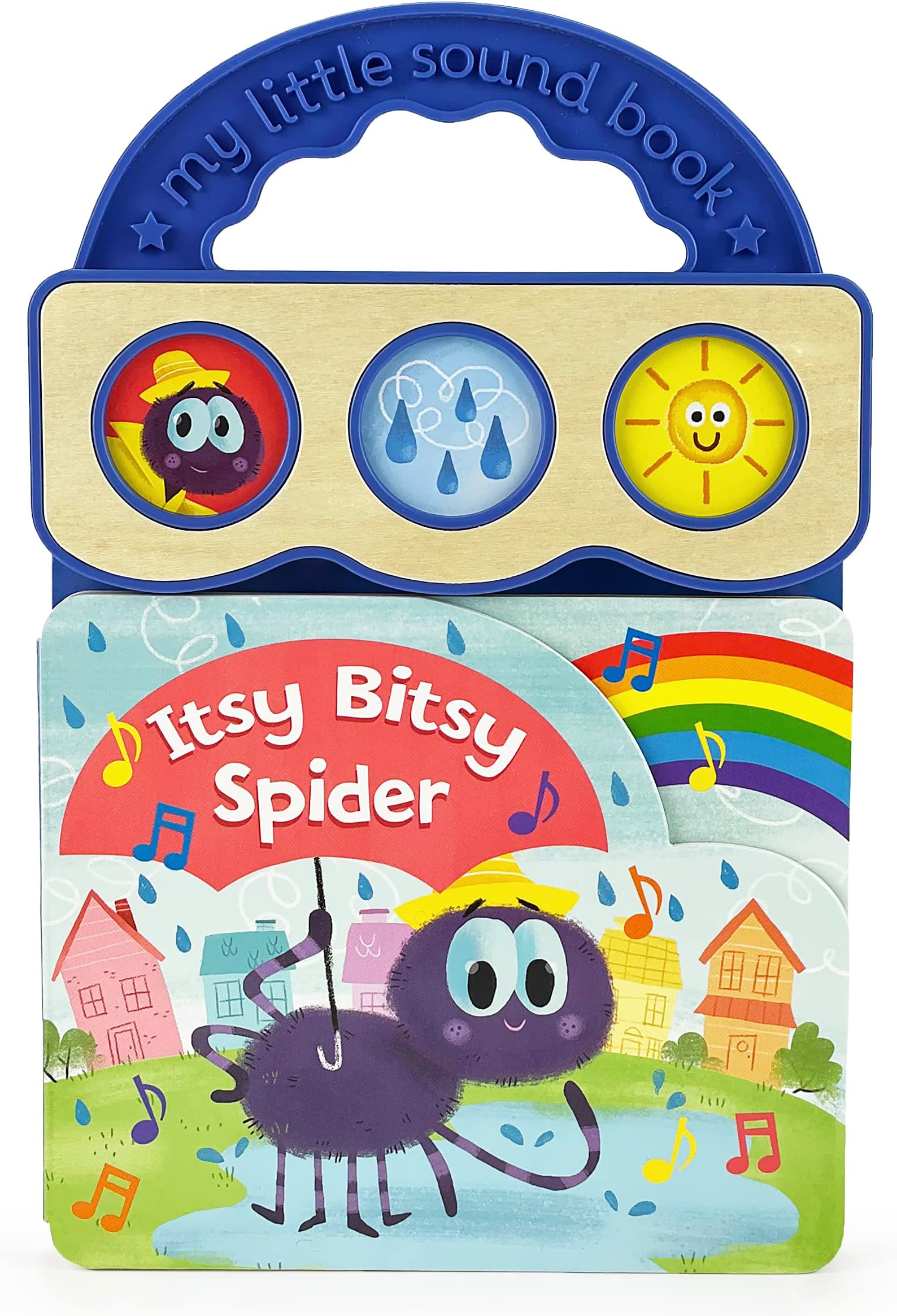 Itsy Bitsy Spider Children's 3-Button Sound Book for Babies and Toddlers; Favorite Nursery Rhymes