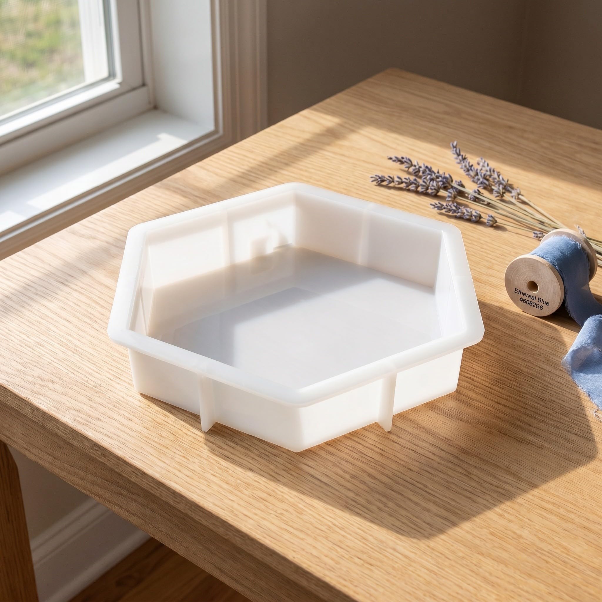 3 Pezzi Stampi Esagonali in Silicone per Resina, Design che Favorisce la Visualizzazione Indipendente, per Bouquet e Fiori Botanici in Ambienti Domestici