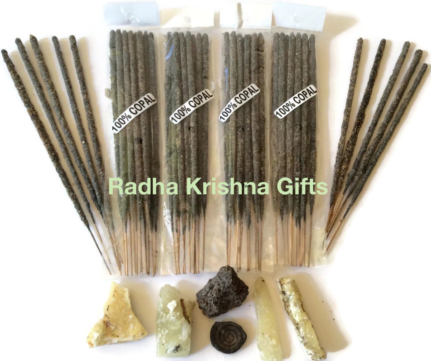 Mexican Copal Incense, 4 Bags with 10 Sticks Each. Handmade