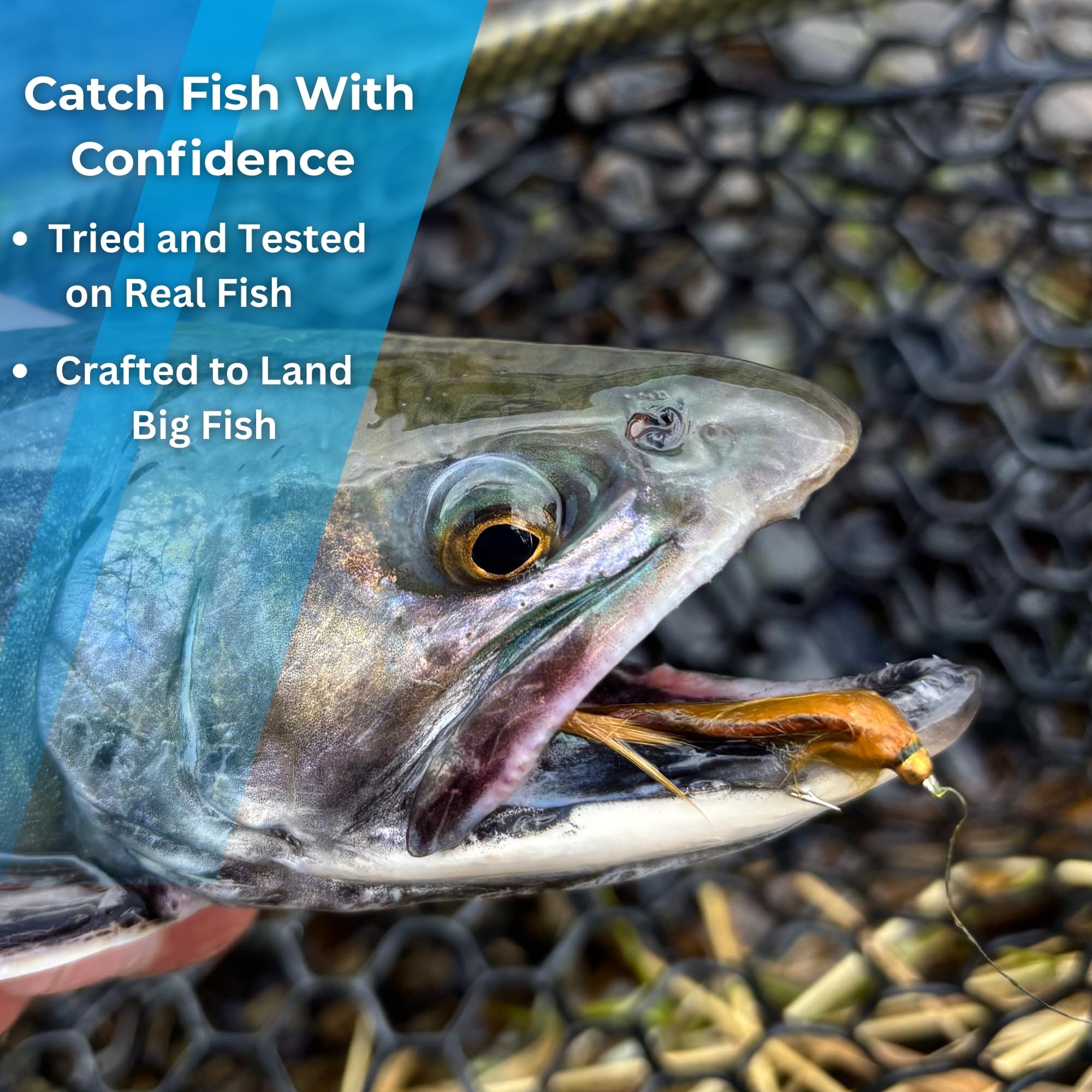 Fliegenfischen mit Tasse, handgeknüpfter Luftschlangen, Nassfliegen, Nymphenköder für Forelle, Barsch, Lachs, Stahlkopf, Panfish, Fluss, See, Bach, Größen 36, 38, 40, 40, 12, 12