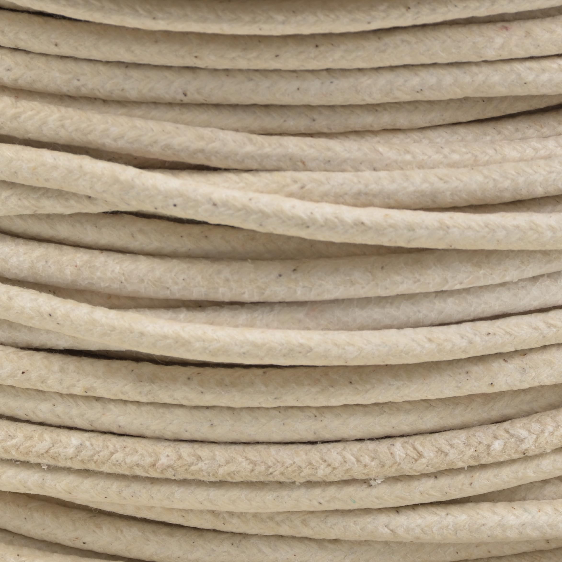 Everlasto 'Red Wrapper' UK Made Quality Waxed Cotton Sash Cord No.3 6.5mm x 50M, Natural - Image 2