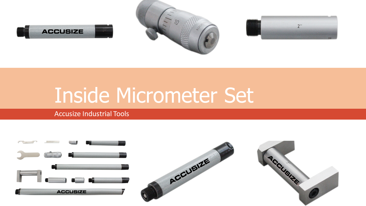 um2ー031cp Accusize Industrial Tools 2-20'' Inside Micrometers Set