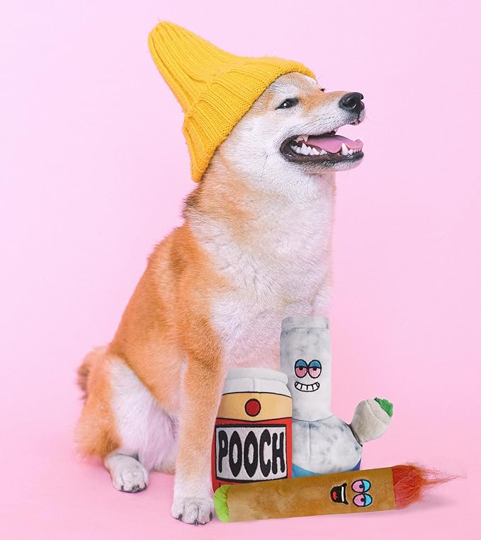 Baja Ponchos Pack de 3 Juguetes Masticables de Peluche para Perro miniatura 5