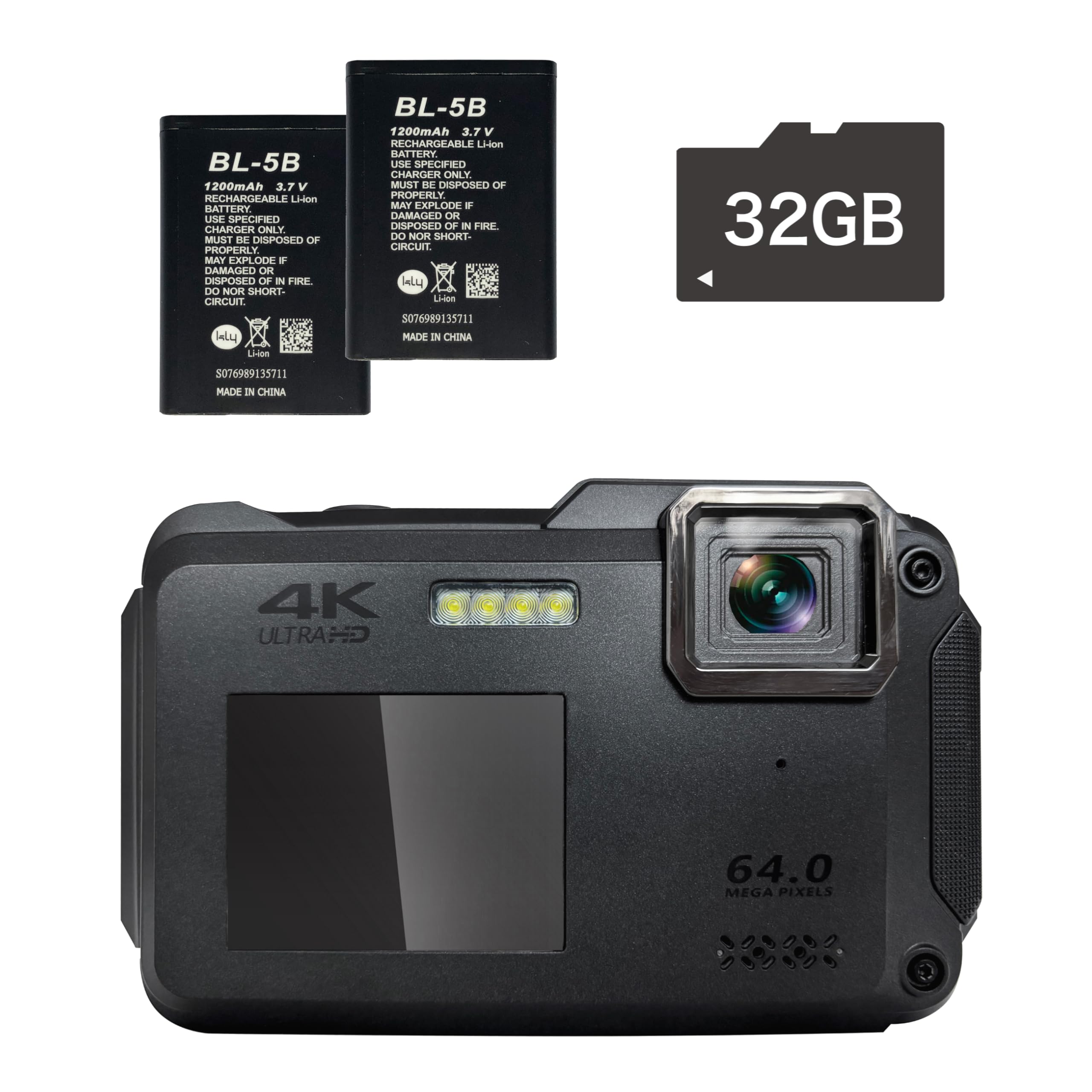 Amazon | BLUEWIDE 防水コンパクトデジタルカメラ IP68 防塵 耐衝撃 