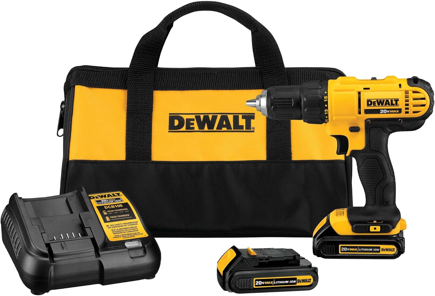 DEWALT 20V Max Cordless Drill Driver Set