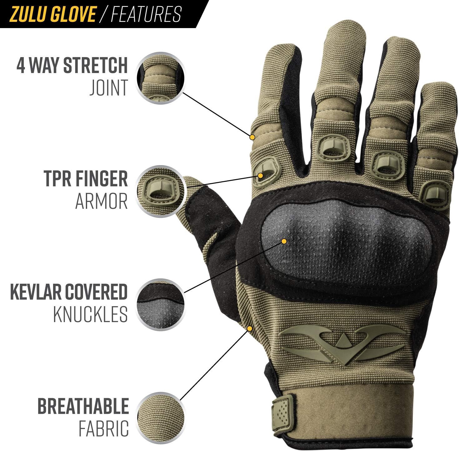 Valken Zulu Tactical Gloves : Sports & Outdoors