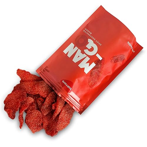 Miniatura 2 de Balmoro Mango deshidratado picante (8.8 onzas), rodajas de fruta de mango deshidratado picante, fruta seca de chile y mango, mango seco con chile