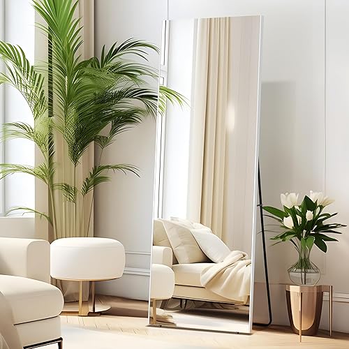 Miniatura 2 de brisafe Espejo de longitud completa, 71 x 24 pulgadas, espejo inastillable de longitud completa montado en la pared, espejo de pie para colgar o