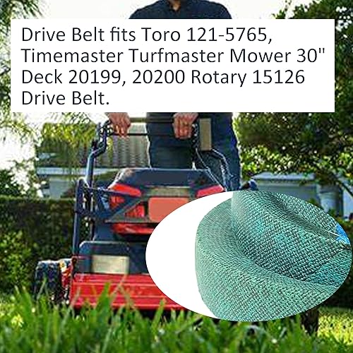 Miniatura 5 de Bamkyait 121-5765 Correa de transmisión para cortacésped Toro Timemaster Turfmaster 30" Deck 20199 20200