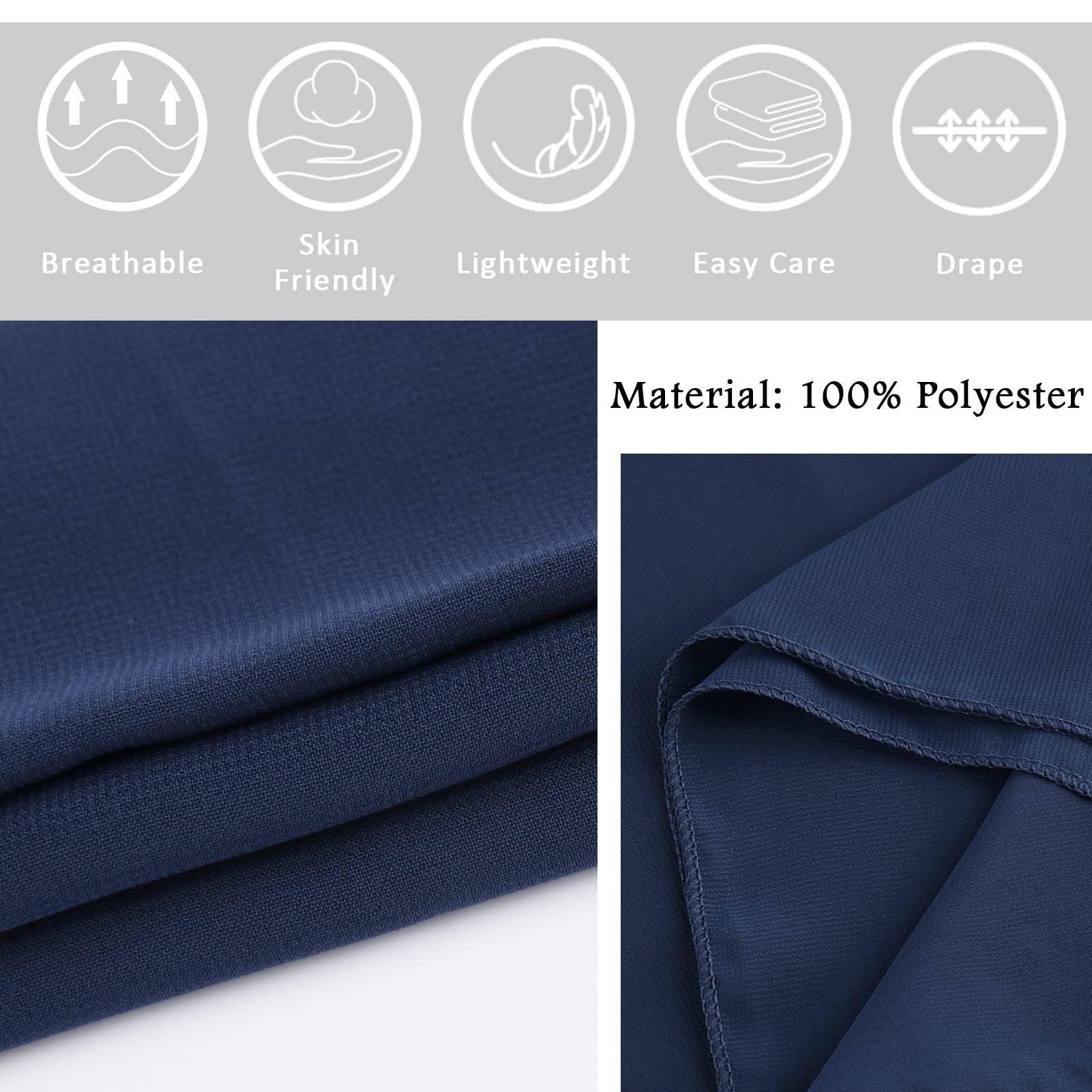 Ladiery Sheer Chiffon Tücher und Wraps für Abendkleider, Damen leichter weicher Schal für Hochzeit Braut Schultertuch