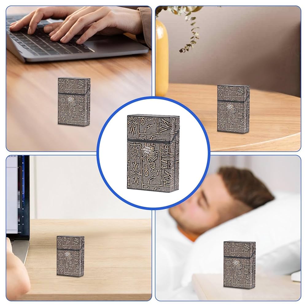 Amazon | シガレットケースボックス - 20年代レトロエジプト柄