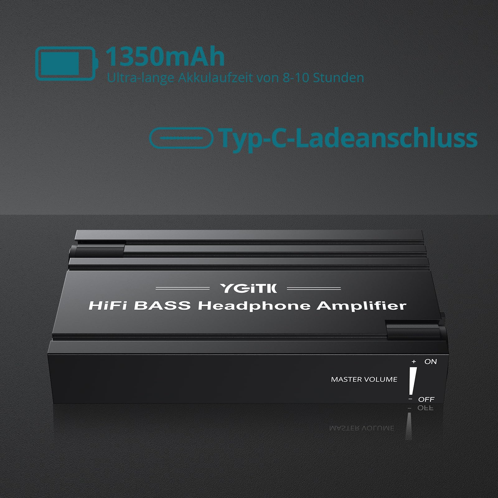 Kopfhörer Verstärker Tragbar BASS HiFi Kopfhörerverstärker, 3,5-mm-Stereo-Audioausgang, 16-600Ω wiederaufladbarer Audio Kopfhörer verstärker für MP3/ MP4/ Telefone/Kopfhörer für Computer