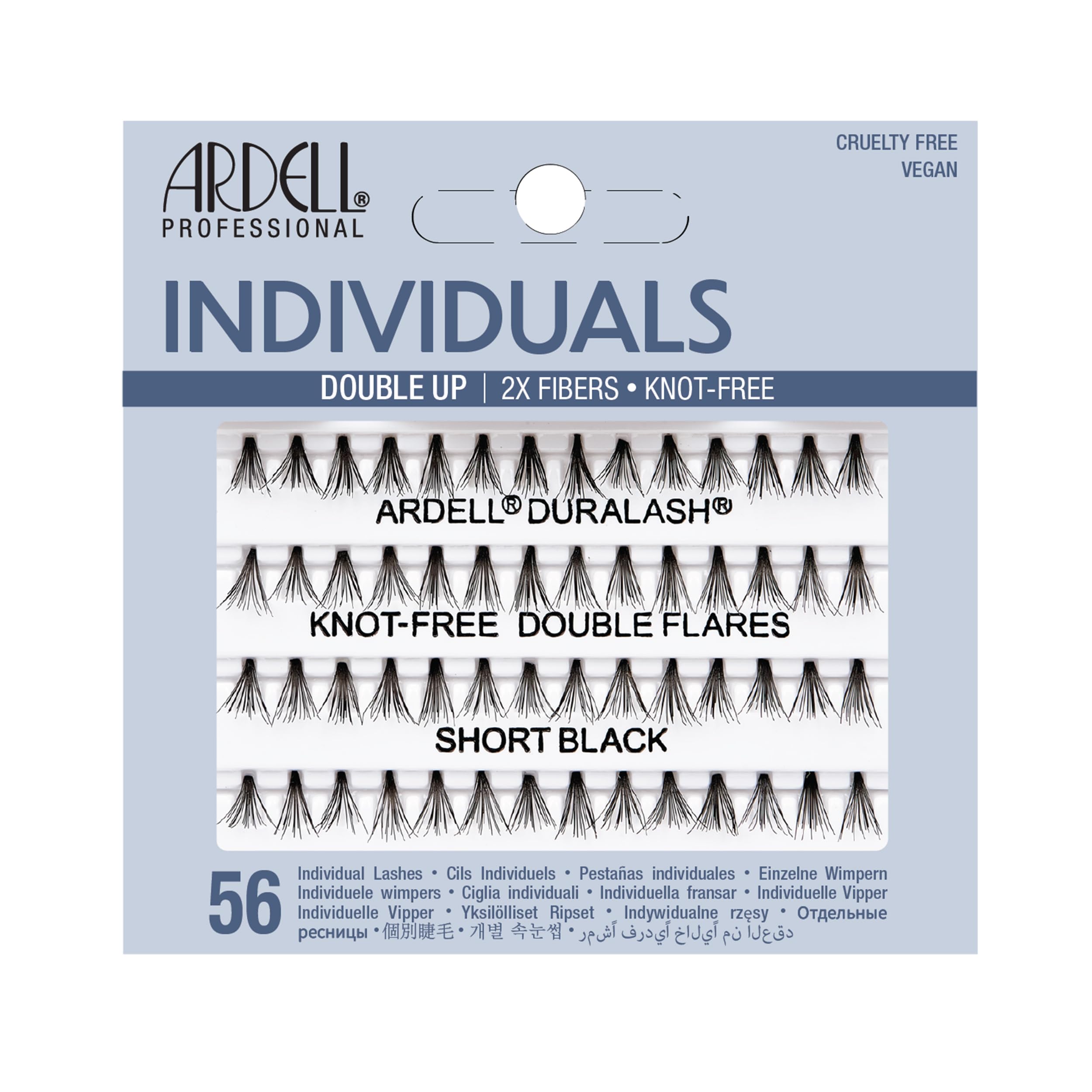 Ardell Duralash Double Up Knot-Free Double Flare Eyelashes - Short Black