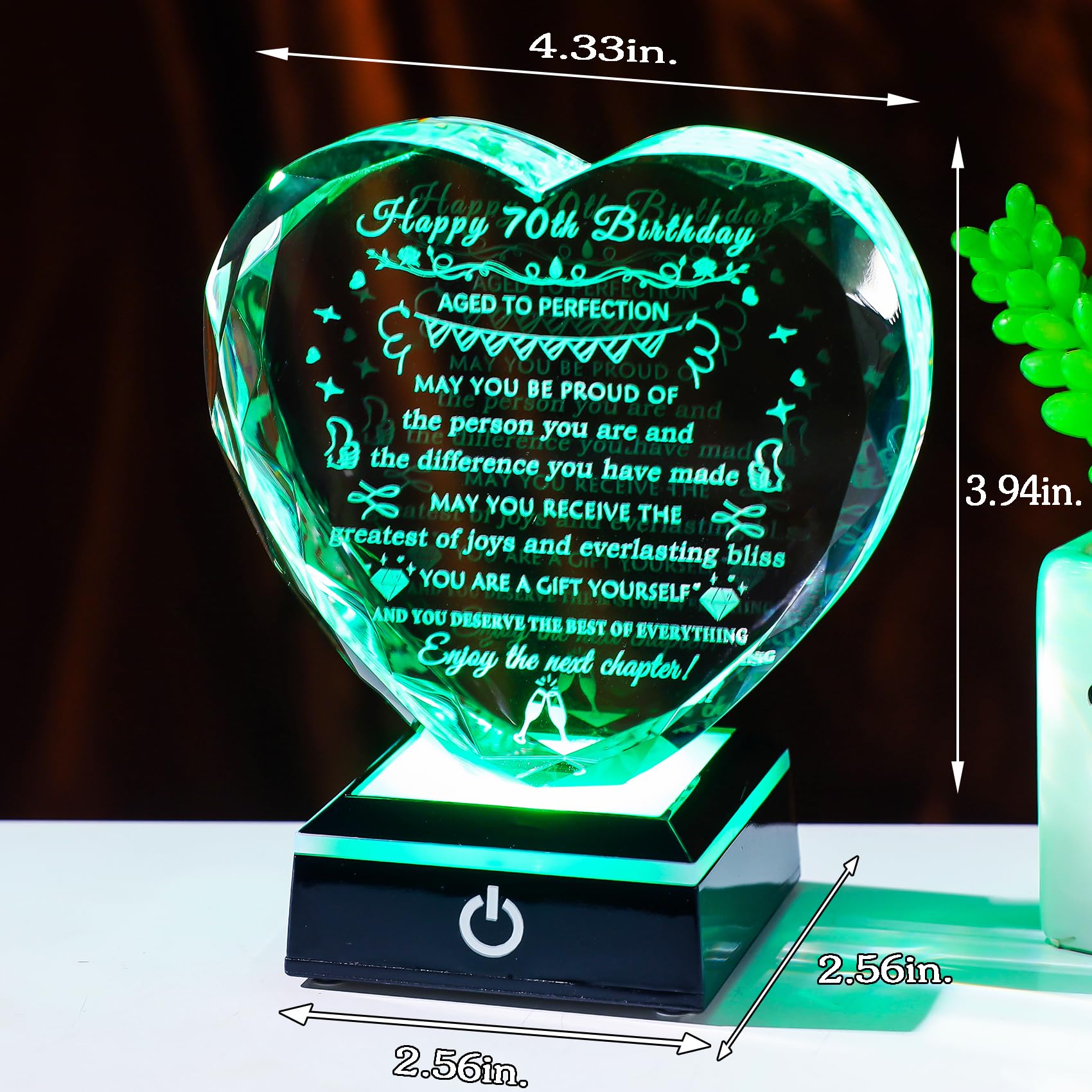 Eiurteao - 3 Cajas De Decoración De 70 Cumpleaños Para Hombres Y Mujeres, Cajas De Globos De