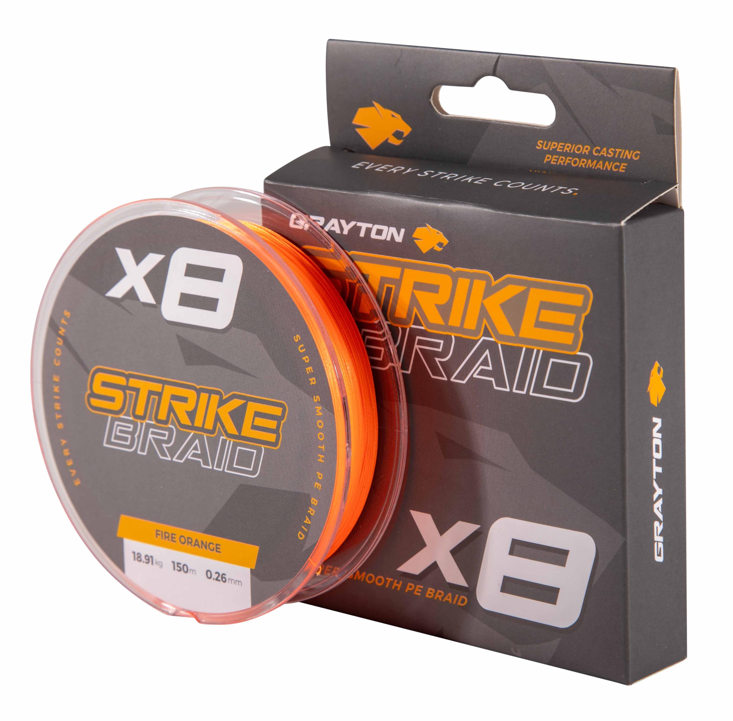Grayton Strike Braid Line 0.31mm/21.90kg (150m) - Braided Fishing Line