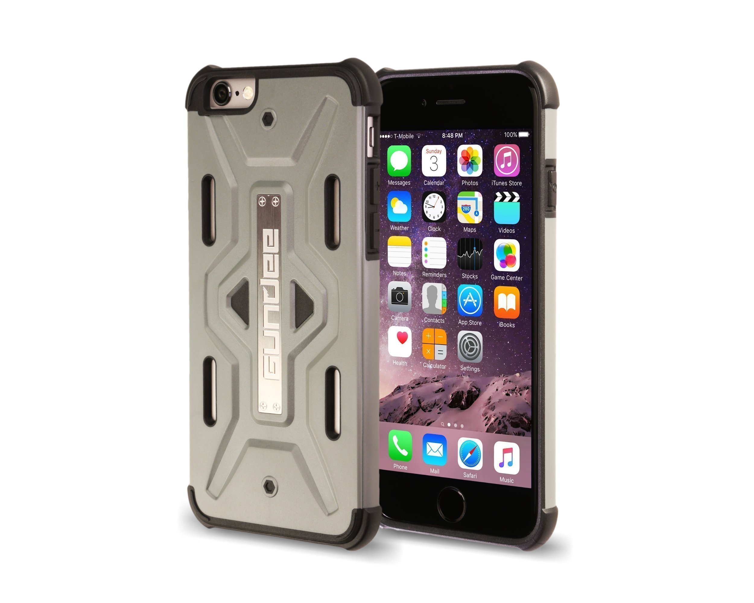 Gundee iPhone 6/6S Case, Stylish, Thin, Light-Weight, Rugged, Shockproof Protection – Slate Gray