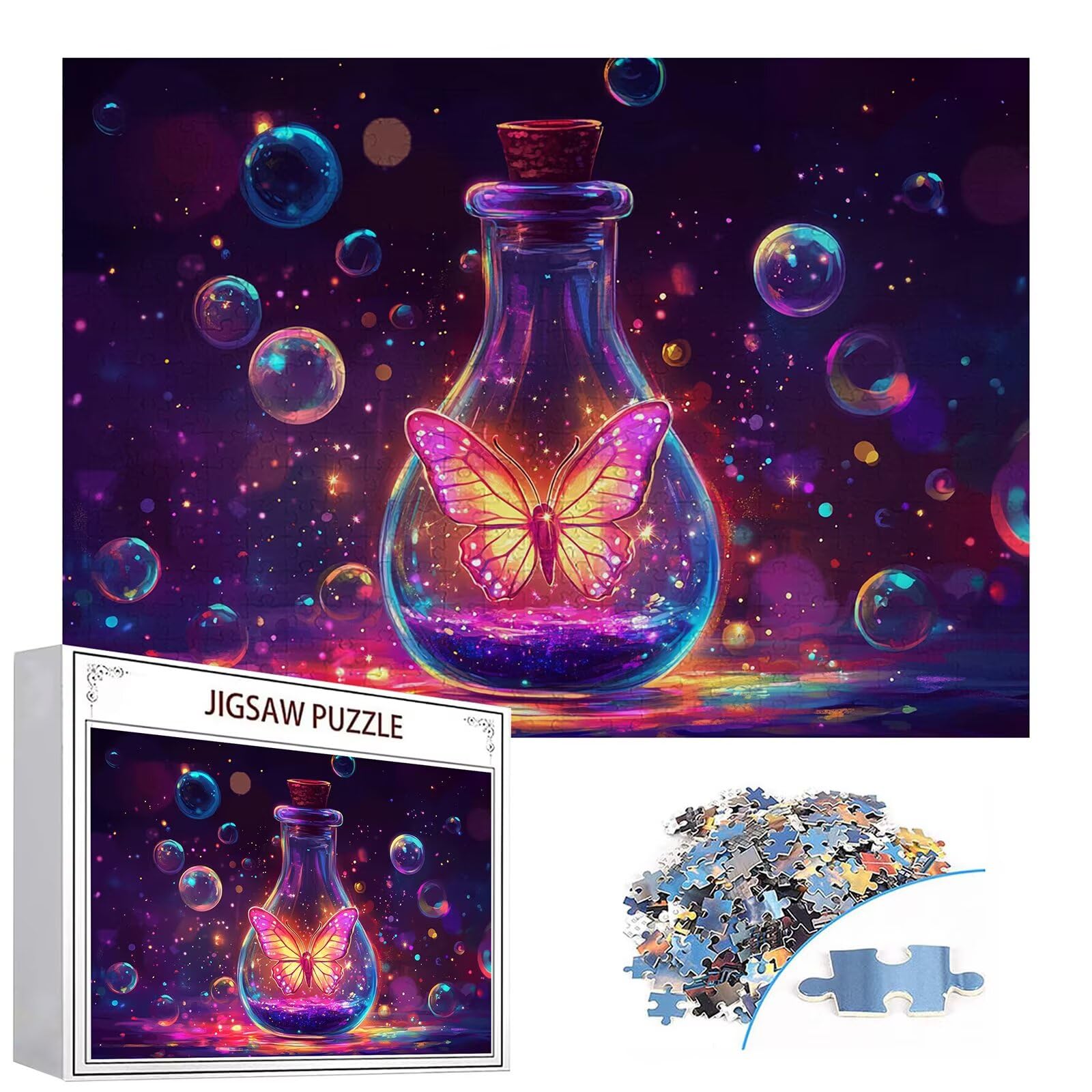 Puzzle 3000 elementów motyl puzzle dla dorosłych sen 122 x 81 cm unikalne rzemiosło klasyczne 3D drewniana układanka do rodzinnych gier aktywnych, układanka zrób to sam do dekoracji ścian domu