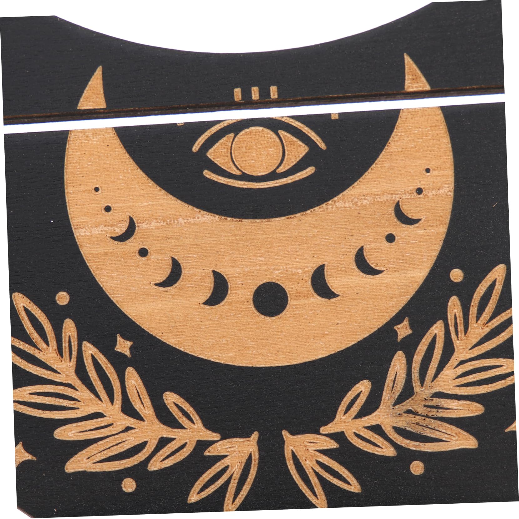 Cabilock 5 Juegos Tarjetero Rectangular De Madera Bandeja Expositora De Cartas Del Tarot Soporte Del Altar Del Tarot Decoración Para Cuarto Soporte De Exhibición Decoración De Manos Black