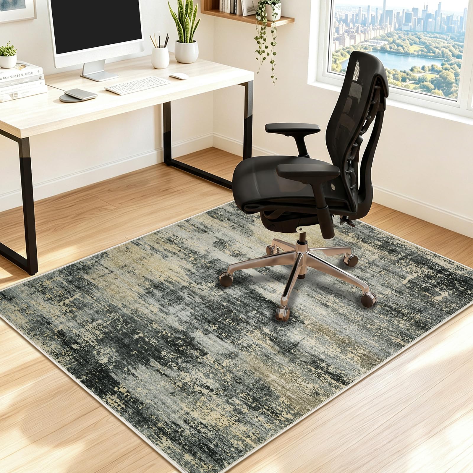 Famibay Office Chair Mat for Hardwood Floor 90x120cm Chair Mat Non Slip