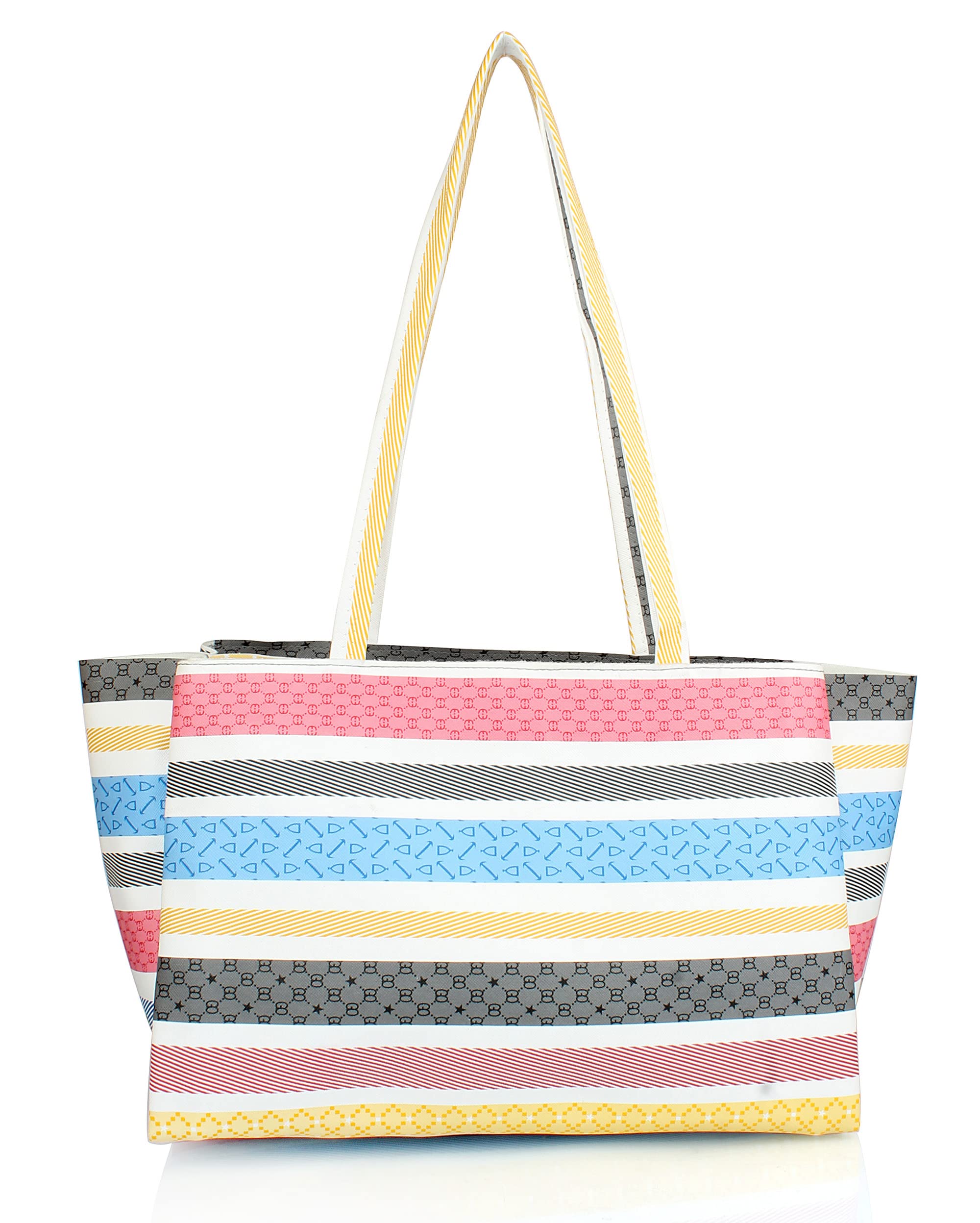 Mammon womens Large Multicolor Tote Hand Bag (Multi-color-3) (B0BS8WLV21) Amazon Price History, Amazon Price Tracker