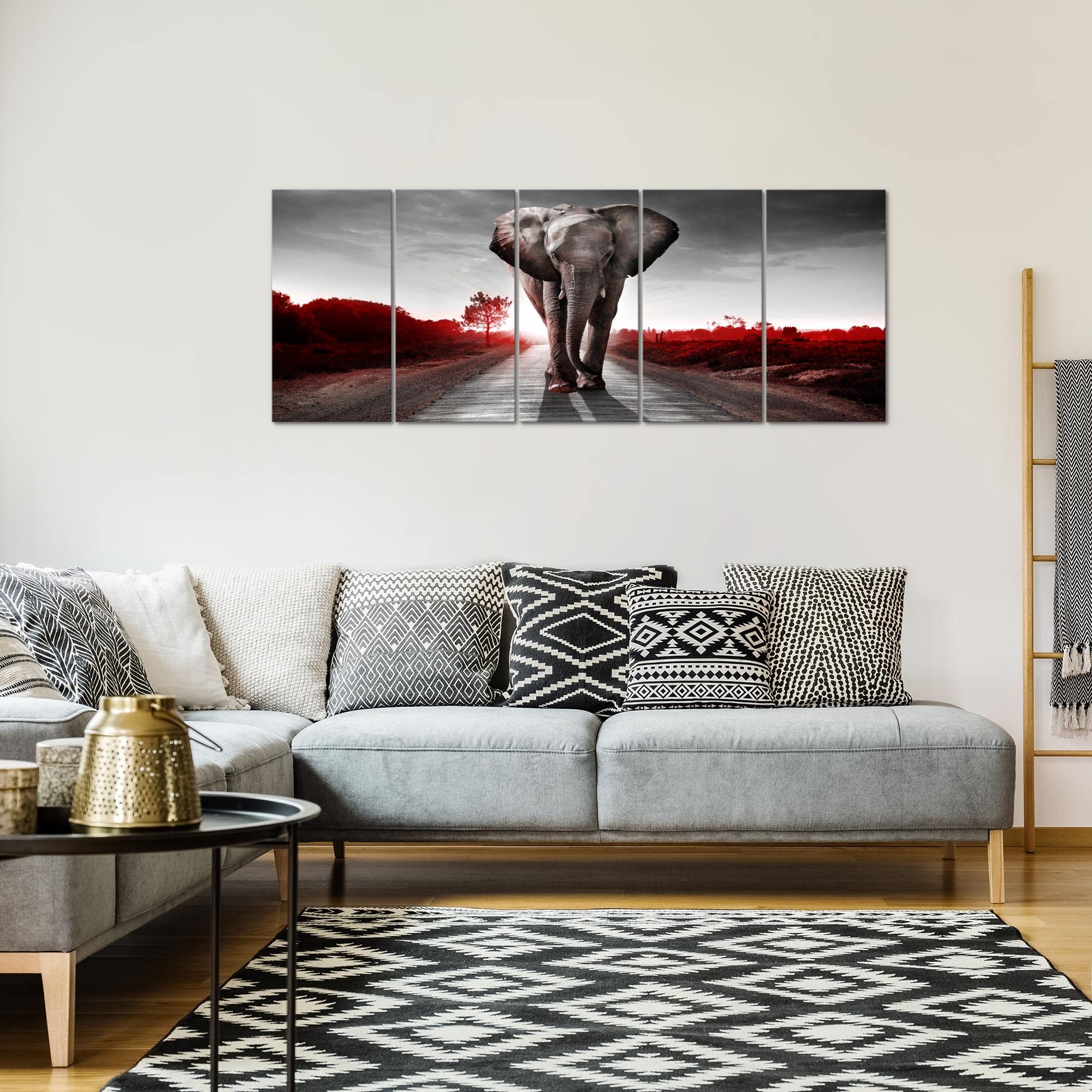 GREAT ART® Mural De Pared – Puesta De Sol África – Foto Tapiz Imagen