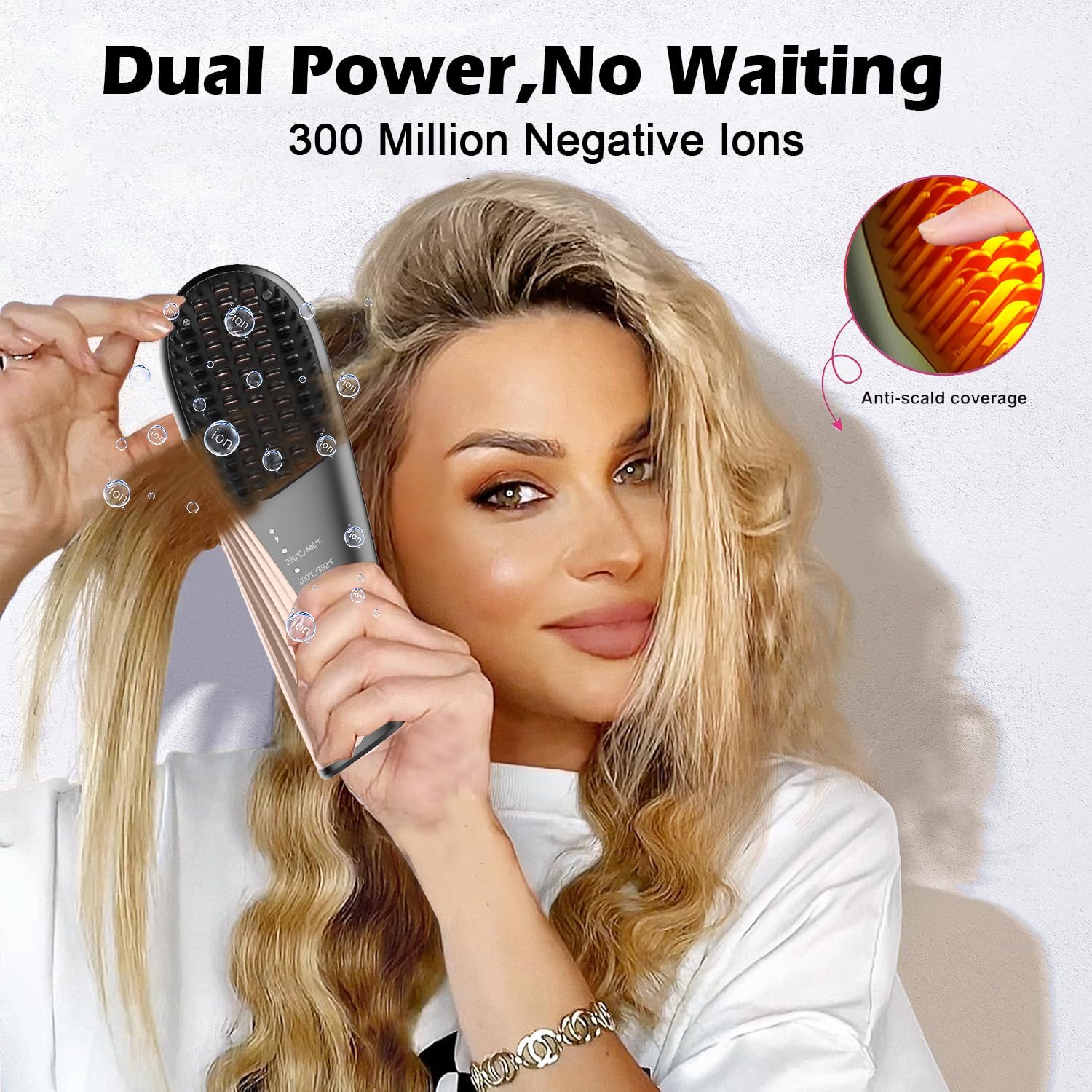 Cordless Hair Straightener Brush: Portable Philippines Ubuy