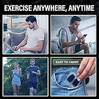 Vista 7 de Ejercitador de mandíbula para hombres y mujeres Juego de 3 niveles de resistencia de silicona para mandíbula Modelo mejorado de fuerza central