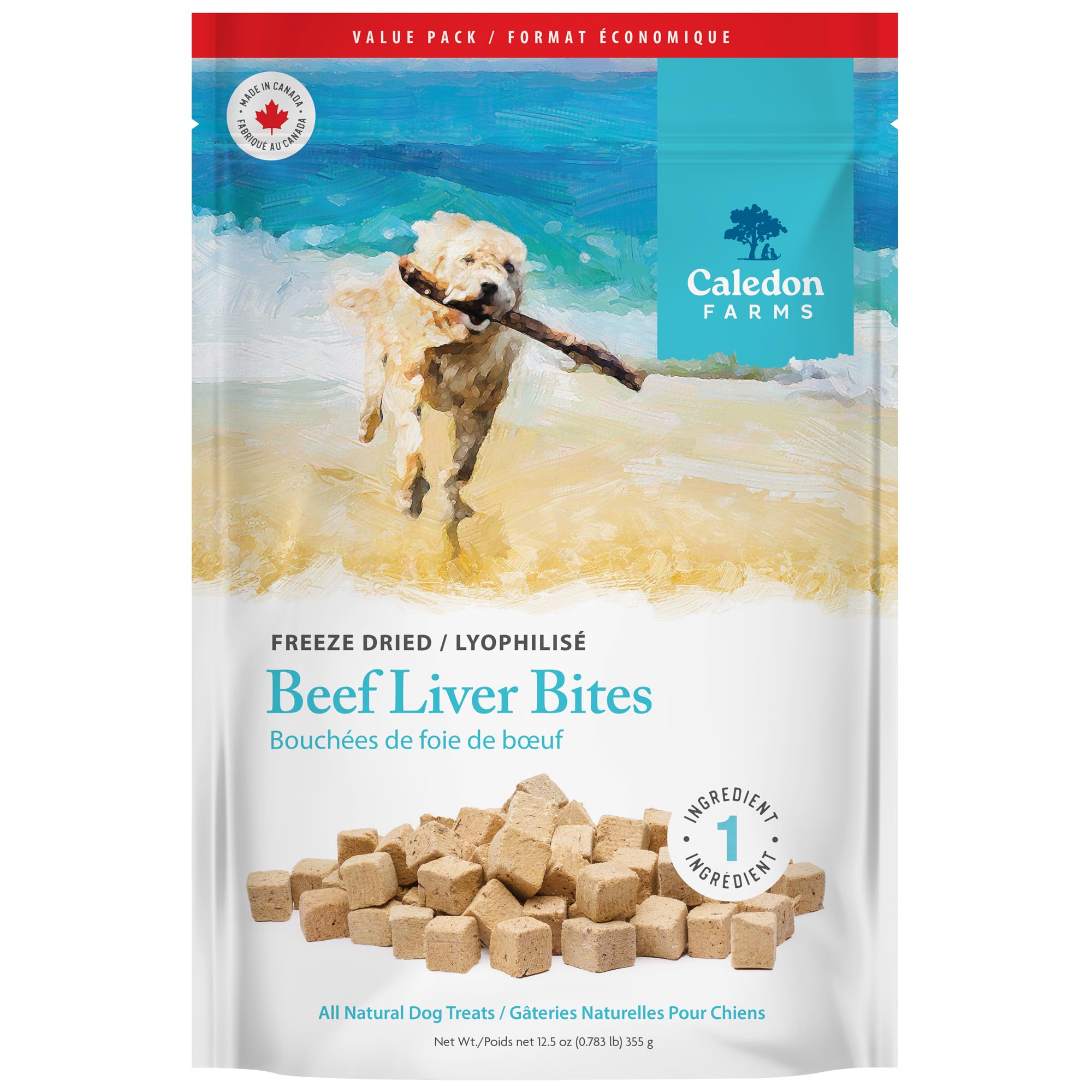 Caledon Farms, Value Pack Freeze Dried Beef Liver Bites, 355 g, Dog Treats image 8