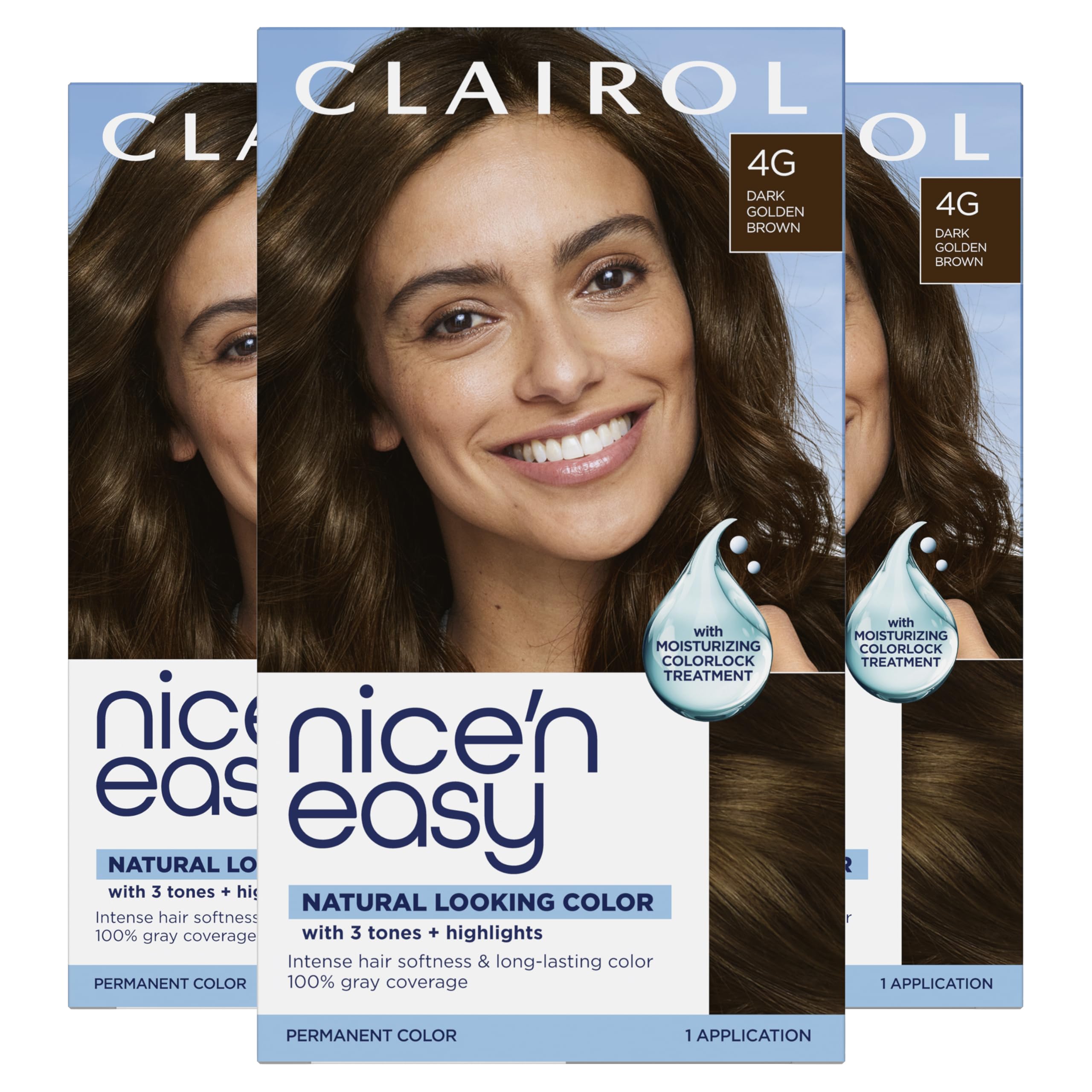 Clairol Nice'n Easy Permanent Hair Dye with 100% Gray Coverage