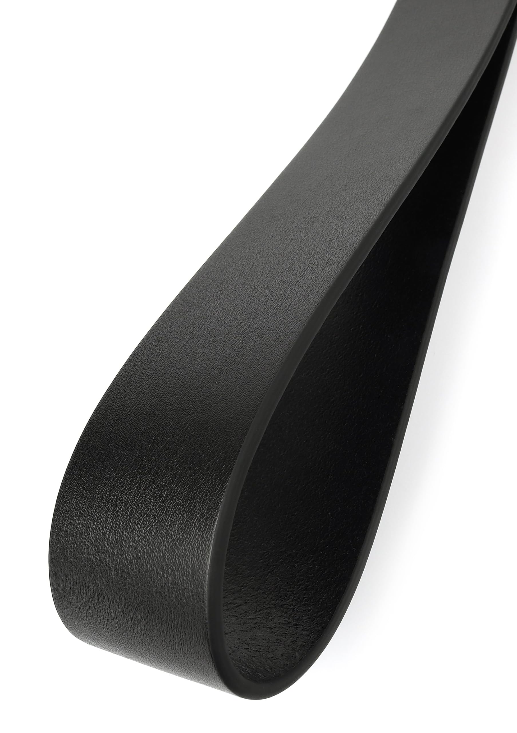 Hidden Desire Genuine Leather Belt Slapper Peitsche - 100% Echtleder, 41 cm, Schwarz