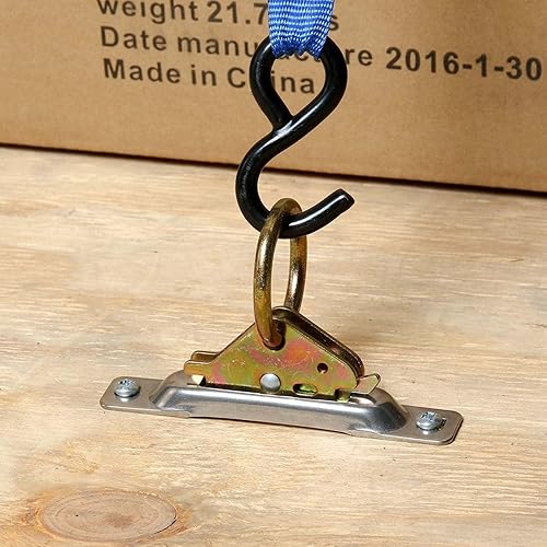 Miniatura 4 de DC Cargo E Track - Correas de ranura única  Paquete de 12  Mini anclaje de acero galvanizado para correas de trinqueteleva  Motocicletas, carga,