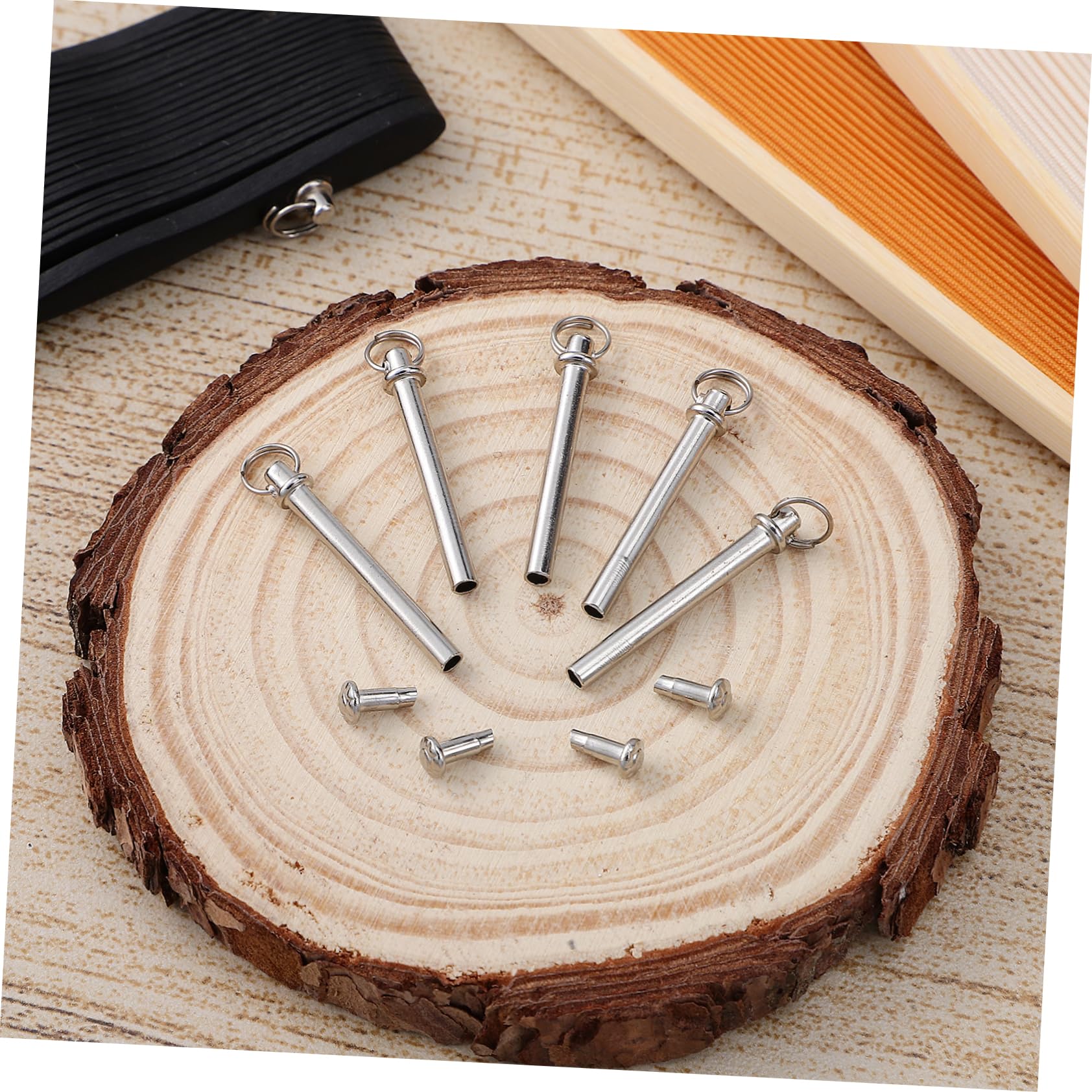 WOONEKY 10 Set di Rivetti e Dadi, Riparazione per Ventaglio, per Albero del Ventaglio Manuale, Accessori per Fissaggio Ventagli Pieghevoli