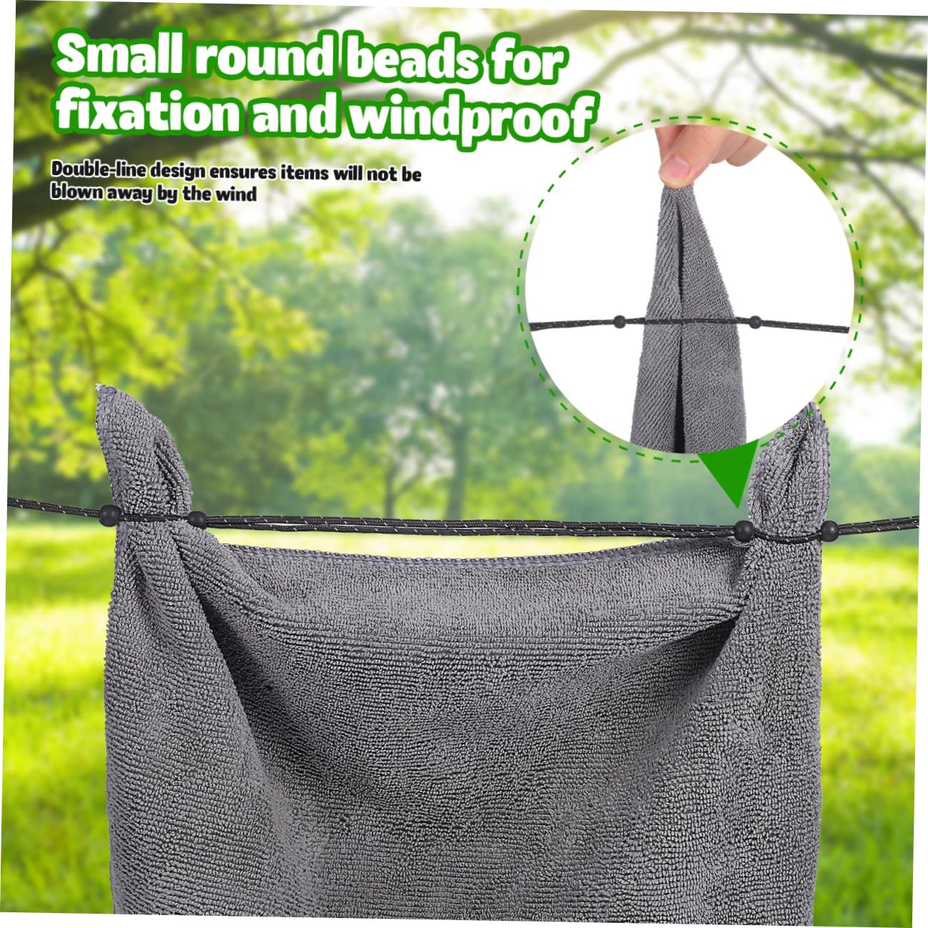 TOPBATHY 2 Sätze Wäscheleine Clothesline Camping Zubehör Camping-zubehör Camper Zubehör Camping-Essentials Zelt Lanyard Zeltaufbewahrungsgurt Zeltschnüre Hochfestes Nylon 2 Stück * 2