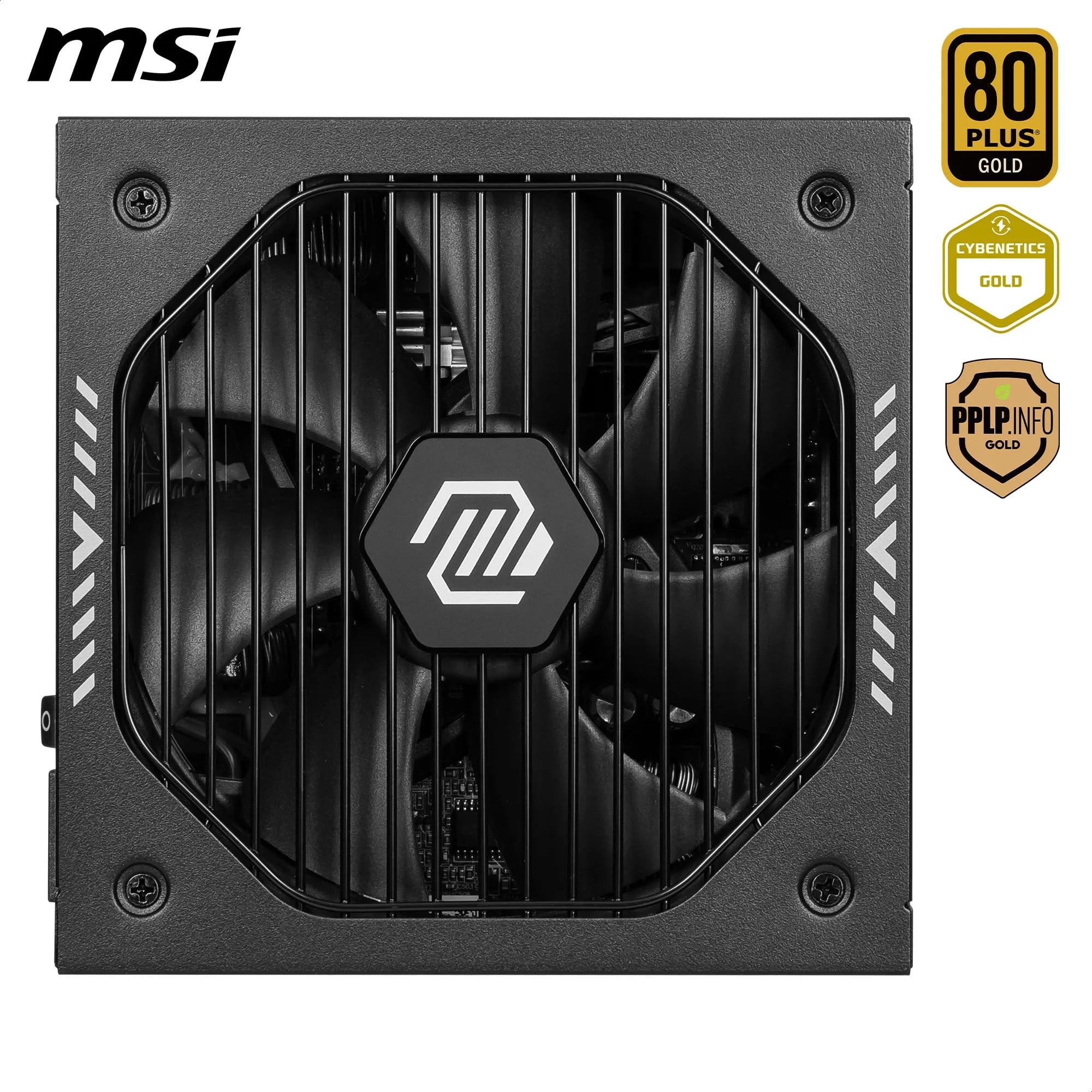 MSI MAG A650GLS PCIE5 Alimentatore - 650W, 80 PLUS Gold, ATX 3.1, Supporto GPU PCIe 5.1, connettore nativo 12V-2x6, connettore 12V-2x6 bicolore, PSU ATX, cavi modulari con guaina a rilievo