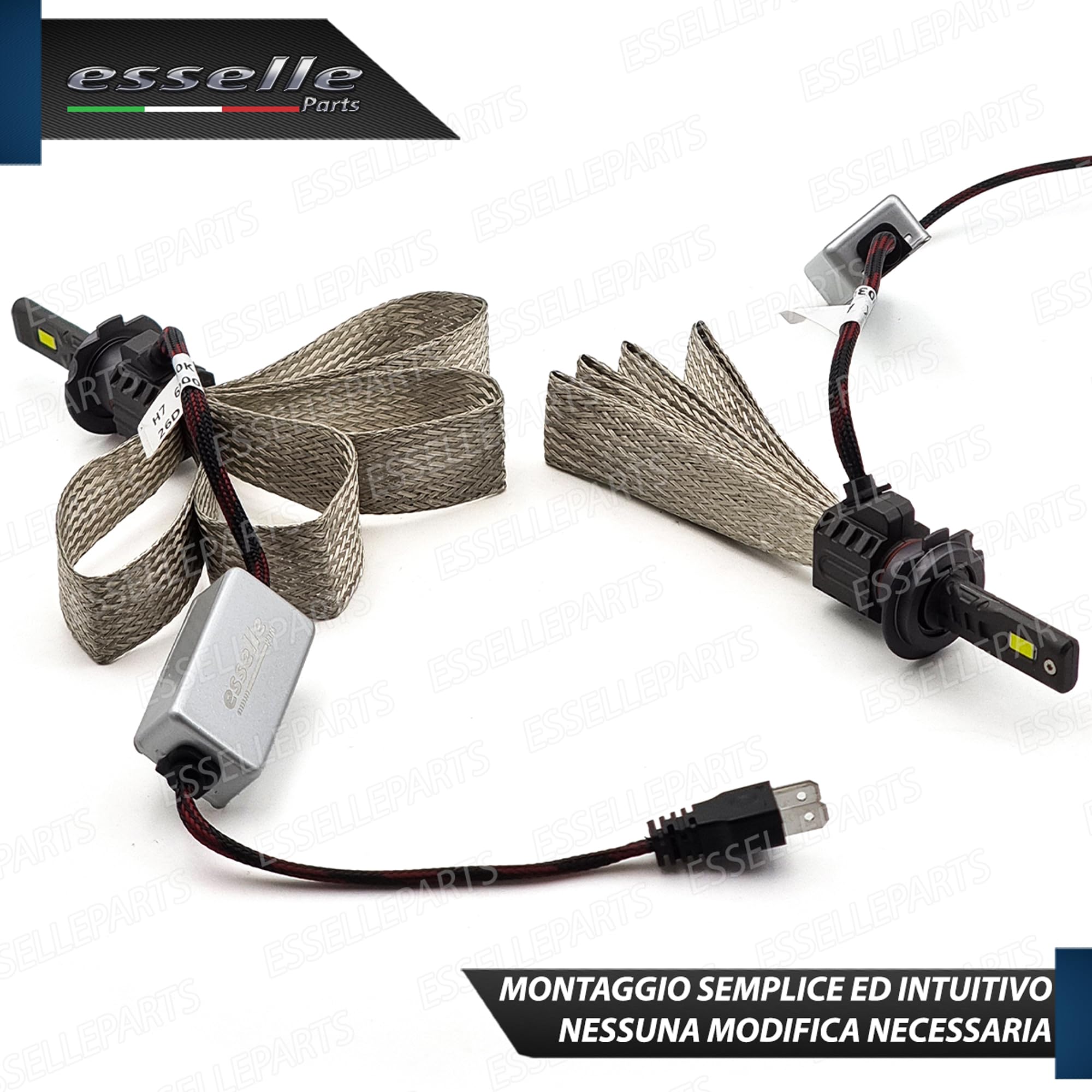 Kit Full LED H7 Canbus 6400 Lumen 6000K Bianco Ghiaccio Plug & Play