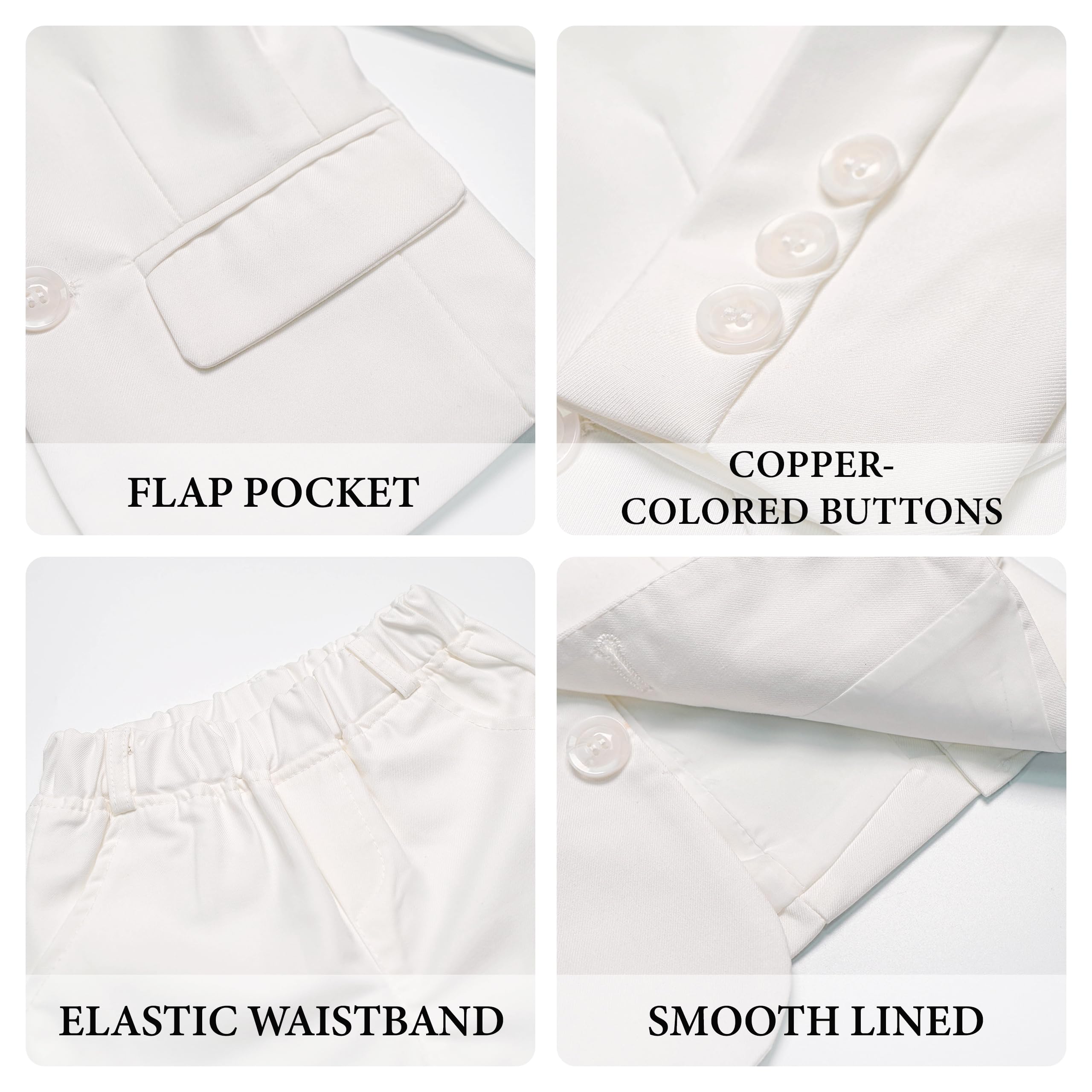 LOLANTA Completo da Ragazzo 2 Pezzi Blazer e Pantaloni per Bambini, Abbigliamento per Il Tempo Libero o Abito da Festa di Nozze, 2-13 Anni