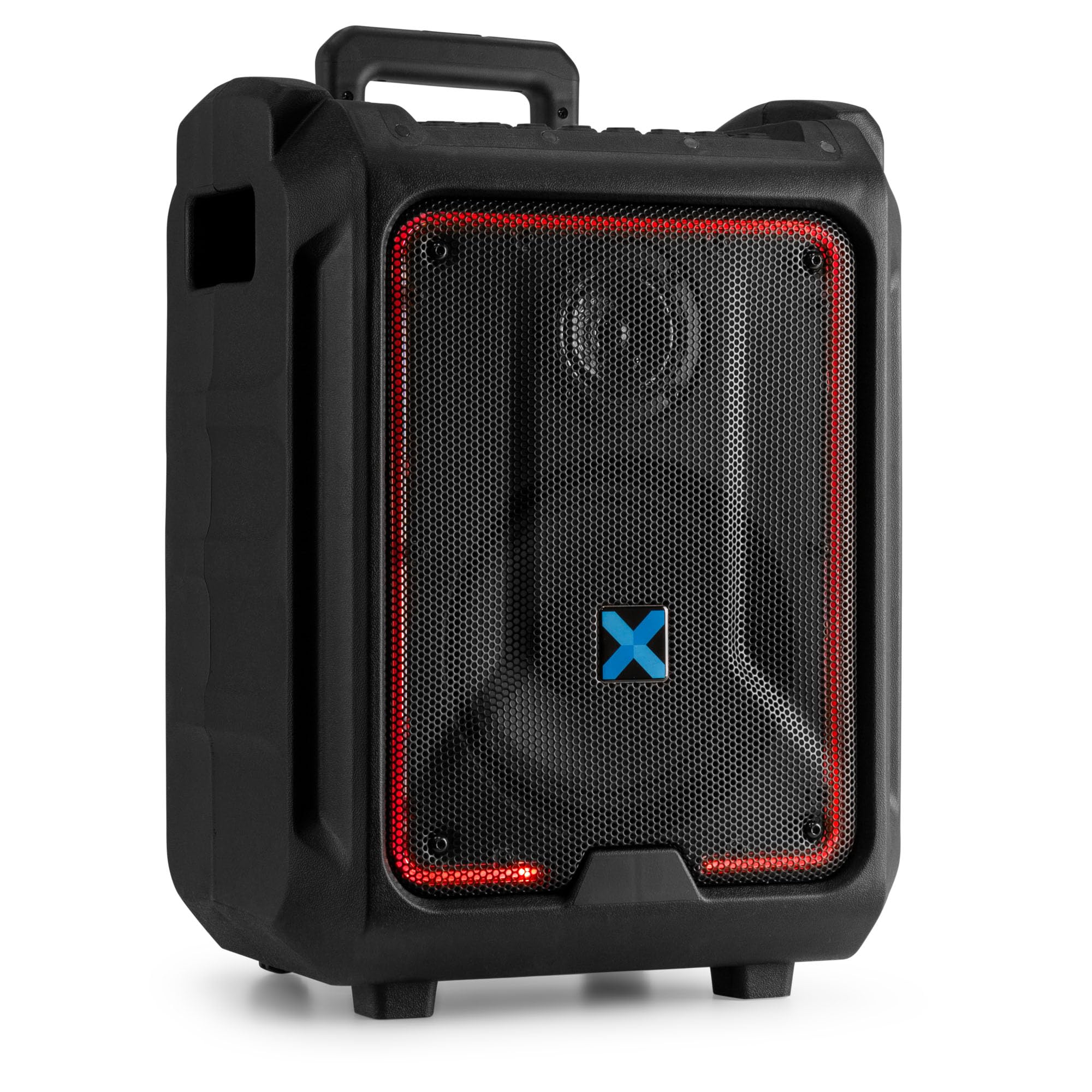 Vonyx SPLASH300 Enceinte Sono Portable Étanche - 200 Watts, Bluetooth 5.0, Batterie Intégrée, Résistante aux Intempéries, Éclairage LED, Poignée, Idéale pour Vos Soirées Plages, Piscines