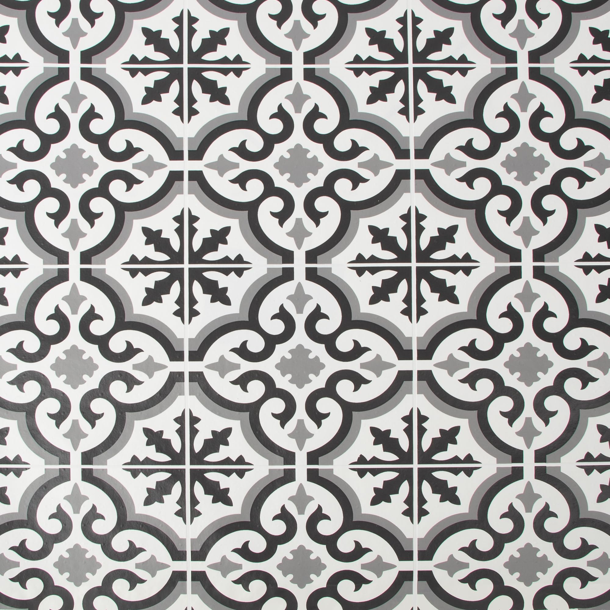 Contour Grecian Black Antibacterial Tiled Wallpaper | Paste The Wall Application | Black Tile | Eco-Friendly 1000Cm