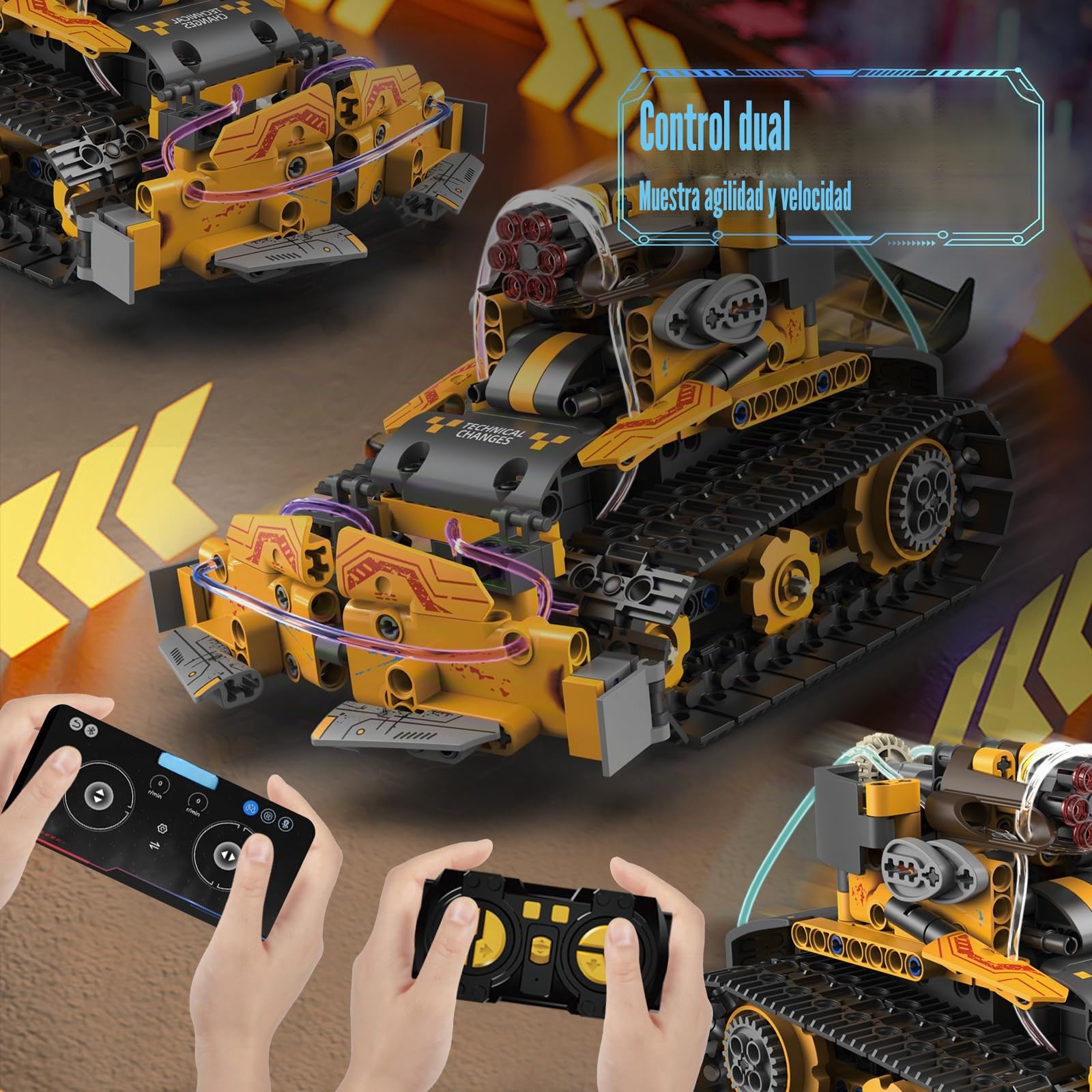 5 en 1 Technic Robot para Niños de 6 a 12 Años, Kit de construcción de Robots programable Stem con App y Control Remoto Juguetes Robóticos para niños y niñas de 6, 7, 8 a 12